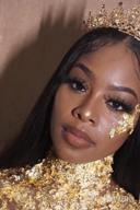 img 1 attached to Shine Like A Queen With KARIZMA'S Holographic 24K Gold Chunky Glitter Set For Face, Hair, Eyes And Body - Perfect For Raves, Festivals And Every Day Glam! review by Teambringit Truitt