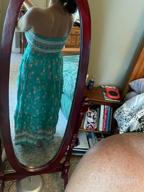 img 1 attached to Bohemian Floral Strapless Maxi Dress For Women'S Summer Beach Parties By ZESICA review by Eric Graves