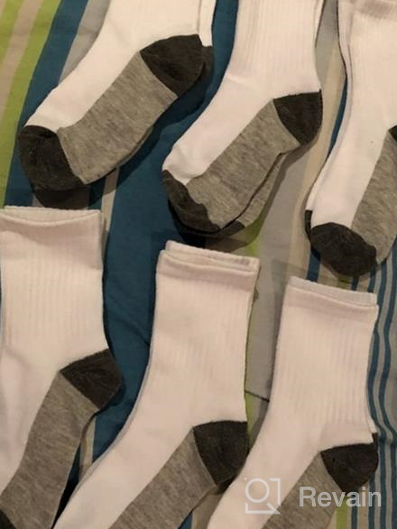 img 1 attached to Cooraby Boys' Crew Socks - 15 Pack of Ribbed Support Athletic Classic Kids Socks review by Eduardo Davis
