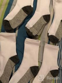 img 8 attached to Cooraby Boys' Crew Socks - 15 Pack of Ribbed Support Athletic Classic Kids Socks