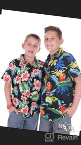img 8 attached to SSLR Youth Big Boys Hawaiian Short Sleeve Button Down Casual Shirt