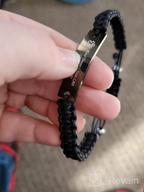 img 1 attached to VNOX Custom Engraving Handmade Braided Rope Adjustable Medical Alert ID Bracelet - Ideal for Adults & Kids, Size 5.9-9 Inches review by Sammie Prince