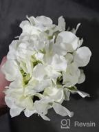 img 1 attached to Pack Of 5 Artificial Hydrangea Flowers With Removable Stems - Full Silk Blush Hydrangea Heads - Perfect For Home Decor, Weddings, And DIY Projects review by Alexander Morgan