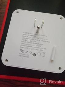 img 5 attached to Удлинитель розеток TESSAN WiFi Smart Plug с 3 розетками и 3 портами USB, голосовым управлением Alexa и Google Home, сетевым фильтром, удлинителем 900J для помещений