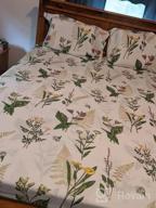 img 1 attached to Experience A Tropical Paradise With FADFAY Green Floral Sheets Queen Size - 100% Cotton Ultra-Soft Bedding Set review by Charmaine Murray