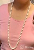 img 1 attached to Stunning Freshwater Cultured Pearl Necklace With Versatile Clasp - Perfect Gift For Women review by Reginald Pitt