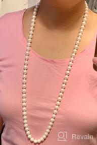 img 6 attached to Stunning Freshwater Cultured Pearl Necklace With Versatile Clasp - Perfect Gift For Women