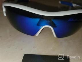 img 6 attached to TOREGE поляризованные спортивные солнцезащитные очки для мужчин женщин Велоспорт Бег Вождение Рыбалка Гольф Бейсбол очки TR02 Модернизированный