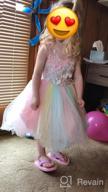img 1 attached to Stunning Christmas Flower Girl Dresses: Rainbow Tulle, 3D Embroidery, And Beading For Princess Pageants And Weddings By Weileenice review by David West