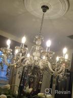 img 1 attached to Ridgeyard Crystal Chandelier - 10 Elegant Lights For A Luxury Living Room review by Donald Larson