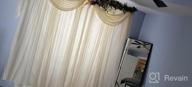 img 1 attached to Chic And Elegant White Chiffon Backdrop Curtains For Stunning Wedding And Birthday Decorations – 5Ft X 8Ft, Set Of 2 Panels review by Dani Alvarez