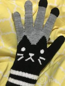 img 8 attached to Stay Stylish and Warm with RARITYUS Fashion Weather Embroidered Mittens - Must-Have Girls' Accessories