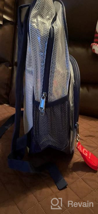 img 1 attached to Stay Secure And Fashionable With Clear Stadium Approved Backpack For Laptop By Mygreen review by Jack Boldt