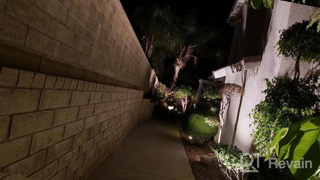 img 1 attached to SUNVIE Low Voltage Landscape Lights With Wire Connectors 12W LED Well Lights IP67 Waterproof Outdoor In-Ground Lights 12V-24V Warm White Pathway Garden Lights For Driveway Deck (10 Pack & Connectors) review by Glen Elevyn
