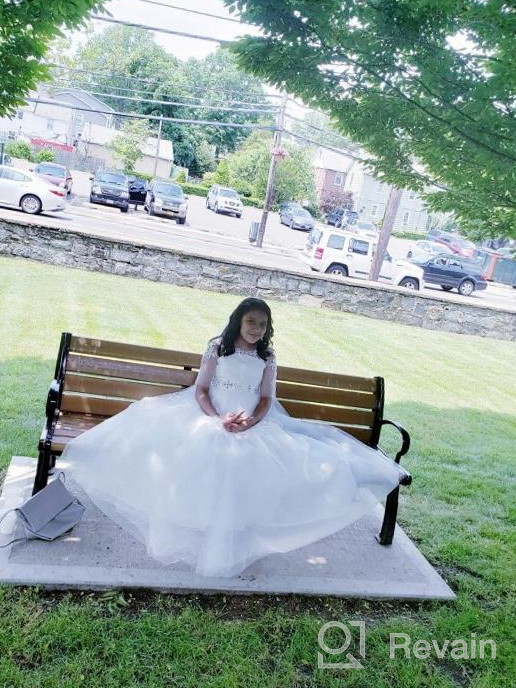 img 1 attached to 👗 White Girls' Clothing for Communion: First Communion Dresses – The Perfect Choice review by Marc Cahoon