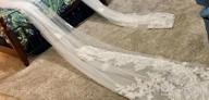 img 1 attached to Stunning Faiokaver Sequin Lace Wedding Veil - Elegant Cathedral Length With Comb review by Mario Haan