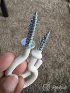 img 1 attached to Get Organized With 12 Large Ceiling Hooks By HULISEN - Heavy Duty Screws With Vinyl Coating For Easy Hanging Of Plants, Mugs, Wind Chimes, And Utensils review by Jamal Gignilliat