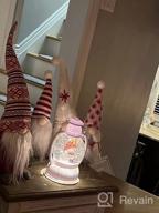 img 1 attached to HAUMENLY Swedish Christmas Gnome Lights, Scandinavian Tomte With Legs, 6 Hours Timer, Holiday Home Party Decoration (A) - Pack Of 2 review by Micael Casillas
