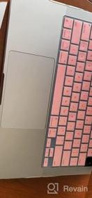 img 8 attached to Защитите свой MacBook Pro 14 дюймов с помощью жесткого чехла Anban, чехла для клавиатуры и защитной пленки для экрана, совместимых с чипом M1 Pro/Max и сенсорным идентификатором Touch ID, черный