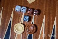 img 1 attached to Woodronic 15" Wooden Backgammon Set - The Perfect Strategy Game For Kids And Adults review by Joel Mosqueda