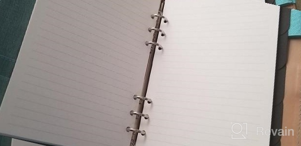 img 1 attached to Green Leather Spiral Journal With 6-Ring Binder: Refillable Planner Notebook For Business And Personal Organizing, Ideal Agenda For Men And Women, Compatible With 6-Hole Binders - CAGIE A5 review by Jon Brazil
