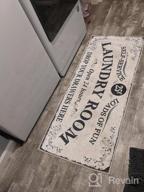 img 1 attached to Cotton Laundry Room Rug - Non-Skid Runner Floor Mat For Washroom, Bathroom, And Kitchen Decor review by Annie Thornton