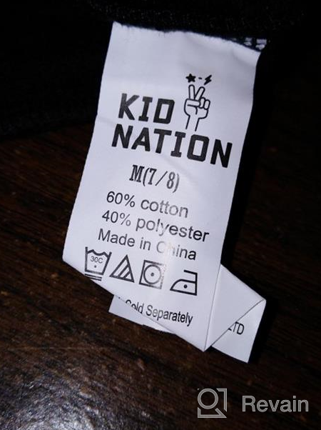 img 1 attached to Soft Brushed Fleece Crewneck Sweatshirt for 👕 Boys and Girls 4-12 Years - Kid Nation Kids review by Ian Krump