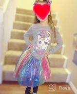 img 1 attached to 🌈 Exquisite Rainbow Unicorn Sequin Sparkling Girls' Skirts & Skorts: Enchanting Dancewear review by Ashley Gauthier