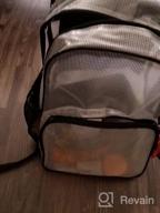 img 1 attached to Heavy Duty Mygreen Stadium Approved Backpack For 15.6 Laptop - Clear review by Antonio Moore