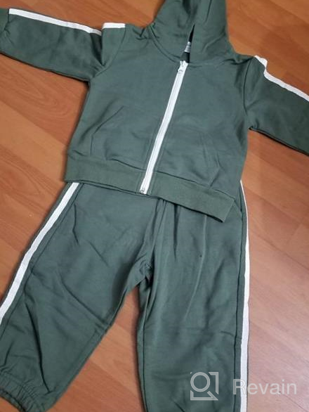 img 1 attached to LittleSpring Little Active Outfits Sleeve Boys' Clothing 👕 and Clothing Sets: Comfortable and Stylish Attire for Energetic Boys review by Marcus Consumers