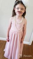 img 1 attached to Stunning Chiffon Formal Flower Dresses: Perfect Bridesmaid Attire for Girls review by Erica Clay