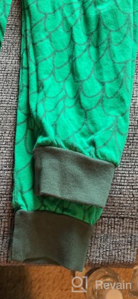 img 1 attached to Tkala Boys Long Dinosaur Pajamas: 100% Cotton Winter Sleepwear Set for Little Kids (2-12 Years) review by Brian Stepp