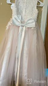 img 5 attached to 👗 Bow Dream Wedding, Communion, and Baptism Girls' Dresses - Shop the Perfect Clothing for Special Occasions