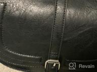 картинка 1 прикреплена к отзыву Vegan Leather Crossbody Handbags: Small Saddle Purses And Boho Shoulder Bags For Women от Heather Gonzales