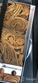 img 7 attached to Stylish Paisley Silk Tie And Pocket Square Set With Matching Cufflinks From DiBanGu For Men