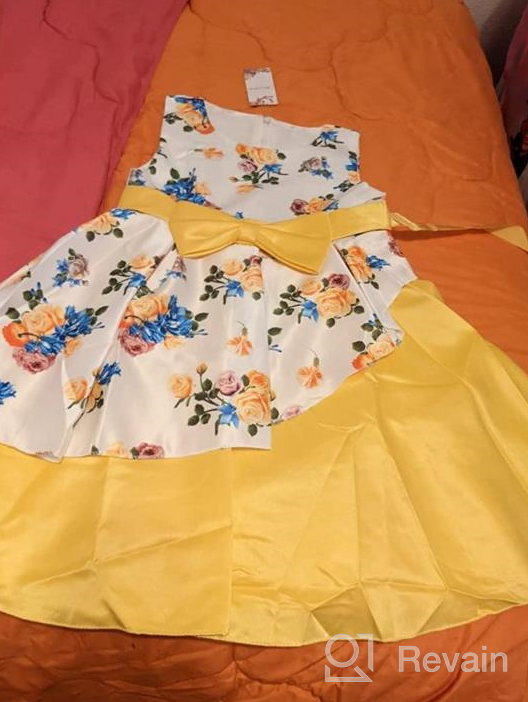 img 1 attached to Shop NSSMWTTC Princess Sleeveless Halloween 👸 Dresses for Girls' - Perfect Halloween Outfits! review by Kim Thomas