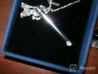 img 1 attached to Ristake Memorial Necklace: Stainless Steel Cremation Jewelry for Ashes review by Hank Mistretta