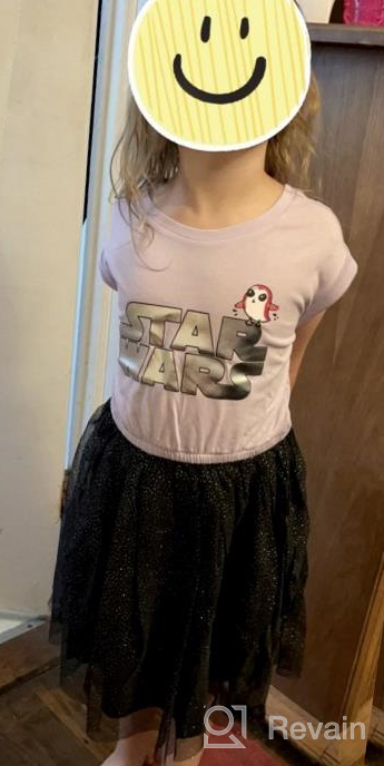 img 1 attached to Disney, Marvel, Star Wars, Frozen, And Princess Girls' Knit Tutu Dresses - Short-Sleeved And Perfect For Toddlers' Fashion review by Reza Shoecraft