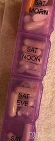 img 5 attached to Никогда не пропустите таблетку с Jumbo 7-Day Weekly XL Pill Organizer - очень большой, удобный для путешествий и стильный