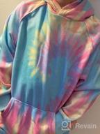 img 1 attached to Bbalizko Unisex Kids Tie Dye Sweatshirt: Trendy Hoodies for Boys and Girls with Kangaroo Pocket review by Marty Wainwright