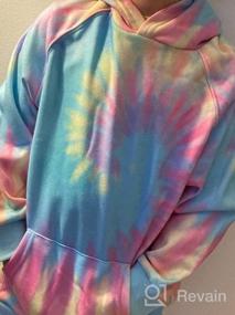 img 7 attached to Bbalizko Unisex Kids Tie Dye Sweatshirt: Trendy Hoodies for Boys and Girls with Kangaroo Pocket
