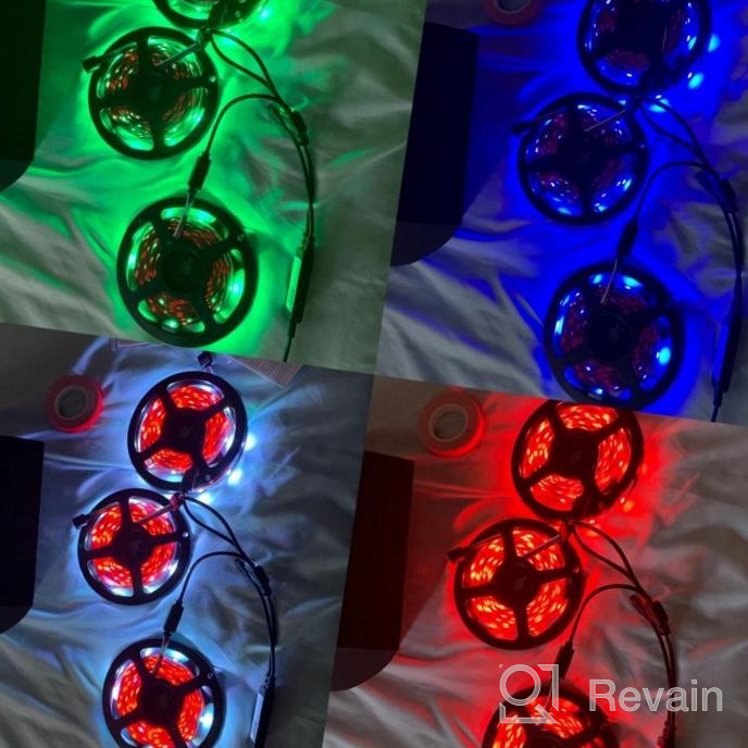 img 1 attached to QZYL RGB LED Strip Lights 150 FT, Music Sync Ultra-Long Room Decoration For Bedroom, Kitchen Party With APP Remote Control review by Landon Bandepalli