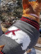 img 1 attached to DOGGYZSTYLE Pet Christmas Dog Sweaters Cute Animal Snowman Printed Puppy Xmas Costumes Winter Warm Turtleneck Jumpers Puppy Knitted Clothes Cat Outfits (M, Blue Snowman) review by Heidi Reese