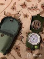 img 1 attached to Sportneer Military Lensatic Sighting Compass With Carry Bag - Waterproof Boy Scout Compass For Hiking, Camping, Hunting Outdoor Survival Tactical Backpacking Compact Handheld Navigation. review by Tutan Beatz