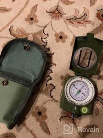 img 7 attached to Sportneer Military Lensatic Sighting Compass With Carry Bag - Waterproof Boy Scout Compass For Hiking, Camping, Hunting Outdoor Survival Tactical Backpacking Compact Handheld Navigation.