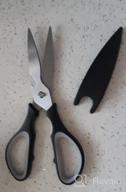 img 1 attached to Heavy Duty Kitchen Scissors - Set Of 2 Multipurpose Stainless Steel Shears For Cutting Chicken, Poultry, Fish, Meat, Herbs, And More - Dishwasher Safe - By Befano review by Yung Cypher