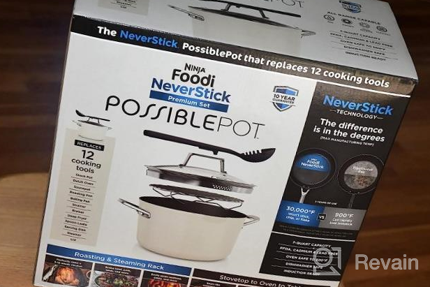 img 1 attached to Unleash Your Inner Chef With Ninja'S NeverStick PossiblePot Premium Set - 7 Quart Capacity, Nonstick, Durable And Oven Safe To 500°F review by Tommie Lawson