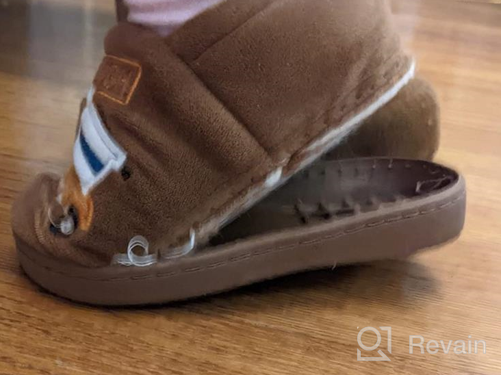 img 1 attached to 🚀 Adorable Cartoon Rocket Slippers: Perfect Toddler Boys' Shoes for Cozy Household Comfort review by Samuel Naidu