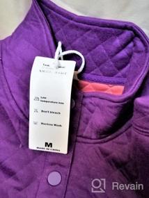 img 7 attached to Женская стеганая толстовка с длинным рукавом и застежкой на пуговицах, пуловер, рубашка, топ