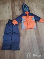 img 1 attached to OshKosh B'Gosh Baby Boys' Ski Jacket and Snowbib Snowsuit Set: Warmth and Style for Winter Adventures review by Antoine Collins